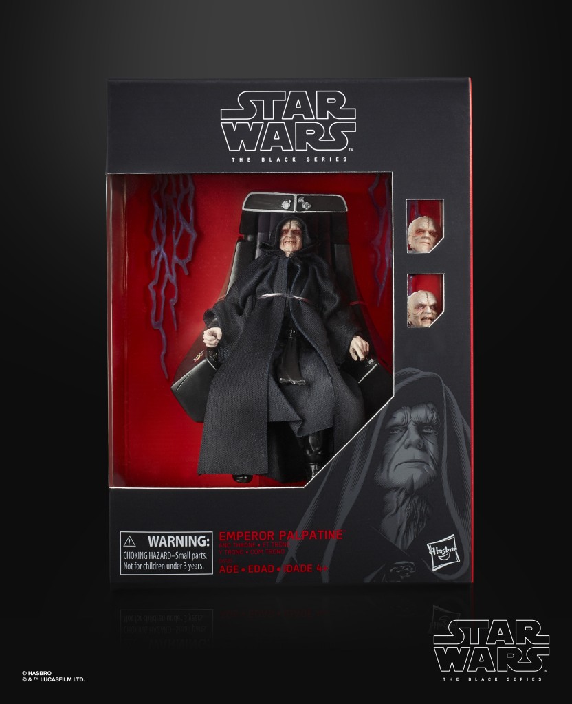 STAR WARS THE BLACK SERIES 6-INCH EMPEROR PALPATINE Figure with Throne (in pck 1)