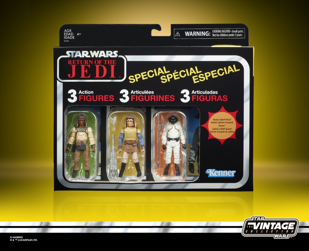 STAR WARS THE VINTAGE COLLECTION TATOOINE SKIFF 3.75-INCH 3-PACK (in pck 1)