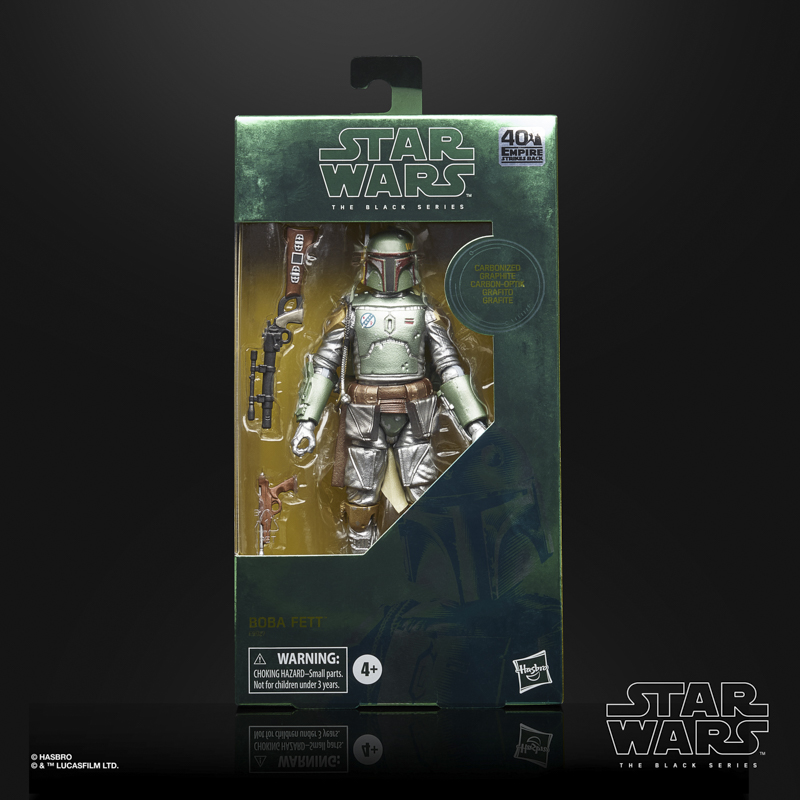 star wars the black carbonized collection 6-inch boba fett figure - in pck-sm