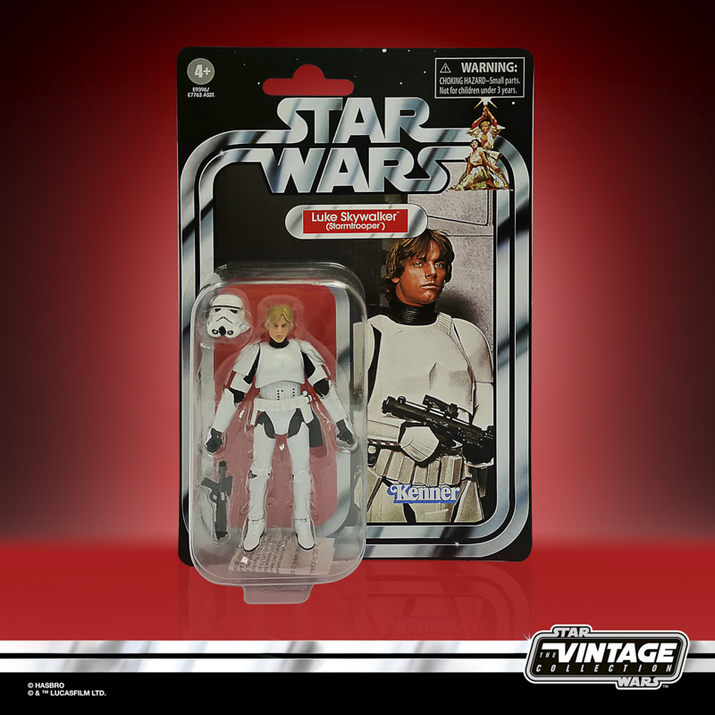 star wars the vintage collection 3.75-inch luke skywalker (stormtrooper) figure - in pck-sm